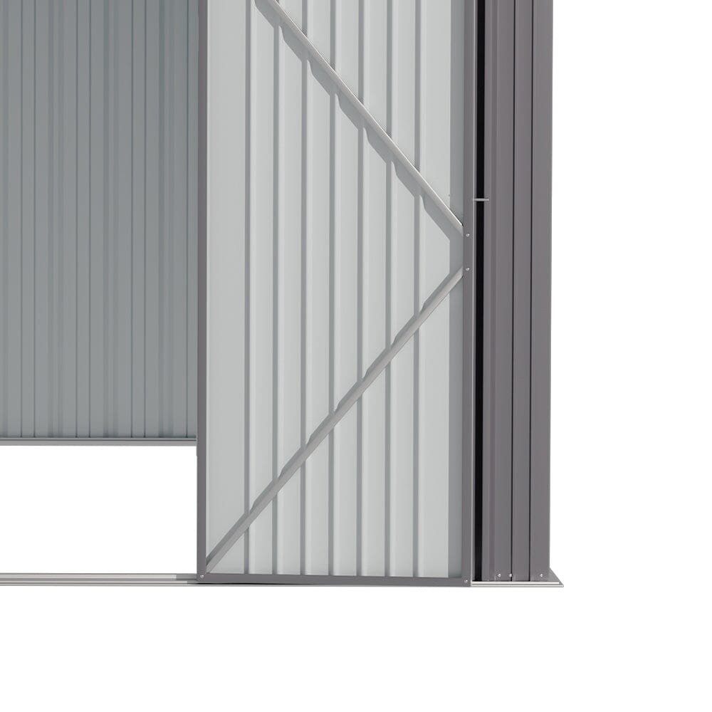 Outdoor Garden Lockable Galvanised Steel Shed