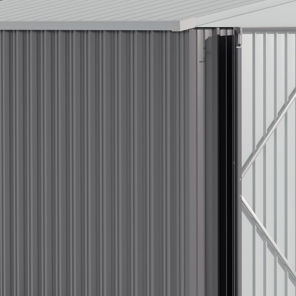 Outdoor Garden Lockable Galvanised Steel Shed