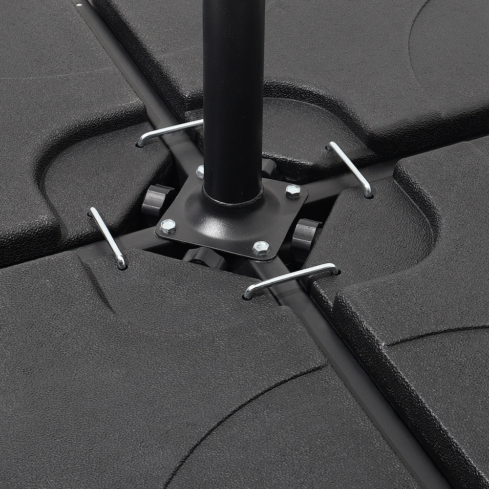 3M*3M Large Garden Parasol Tiltable and Rotating Cantilever Parasol