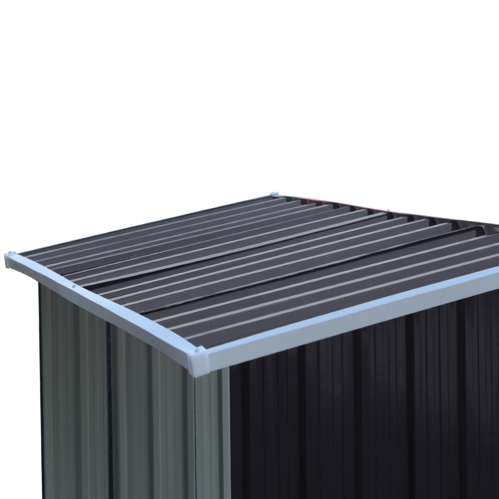 Garden Outdoor Metal Firewood Log Storage Shed