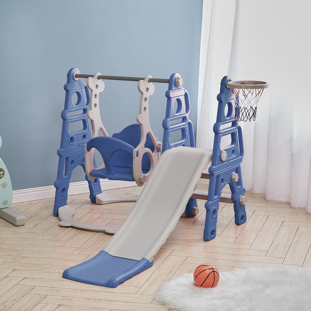 Indoor climbing frame with slide online