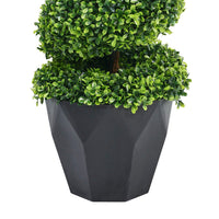 90cm H 2 Pack Artificial Topiary Spiral Boxwood Tree Fake Plant