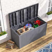 Updated Stylish Lockable Waterproof Garden Cushion Storage Box