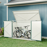 6x3/7x3 ft Lockable Garden Metal Bike Storage Shed