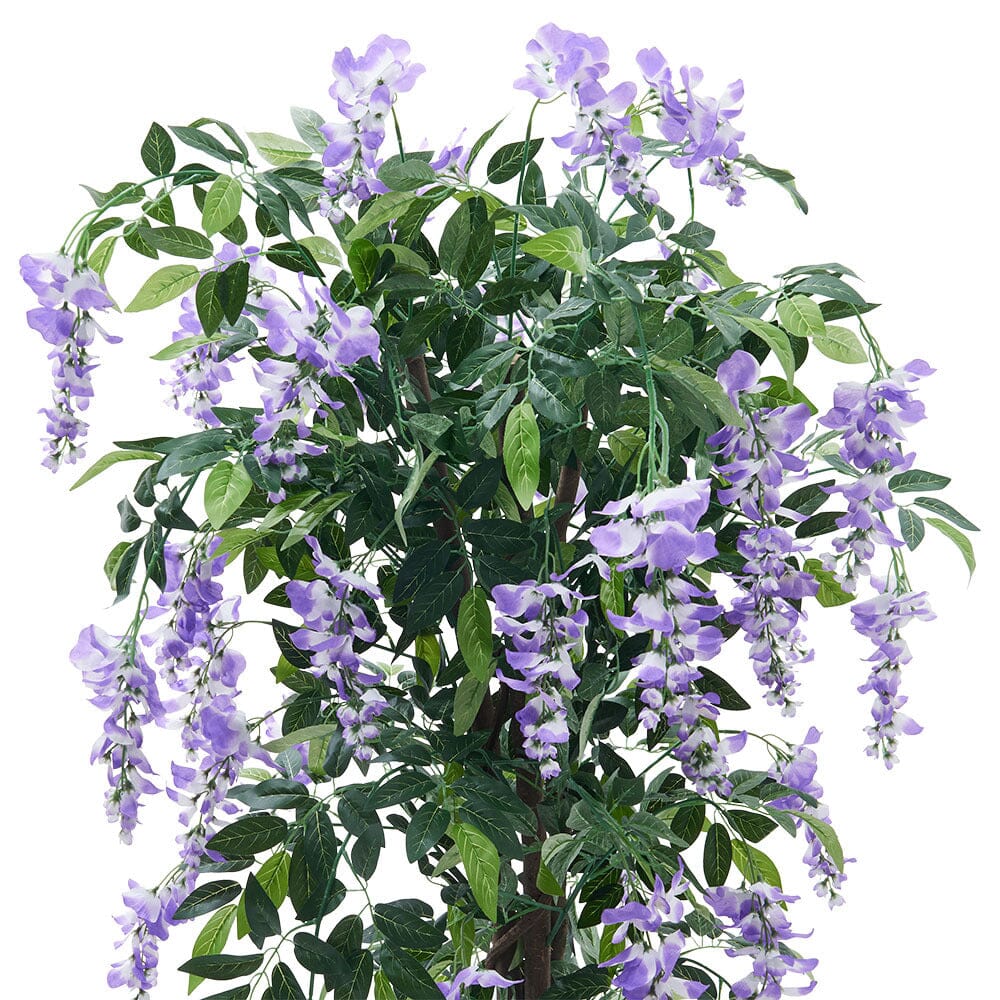 Artificial Greenery Flowering Tree Potted Plant 150cm High