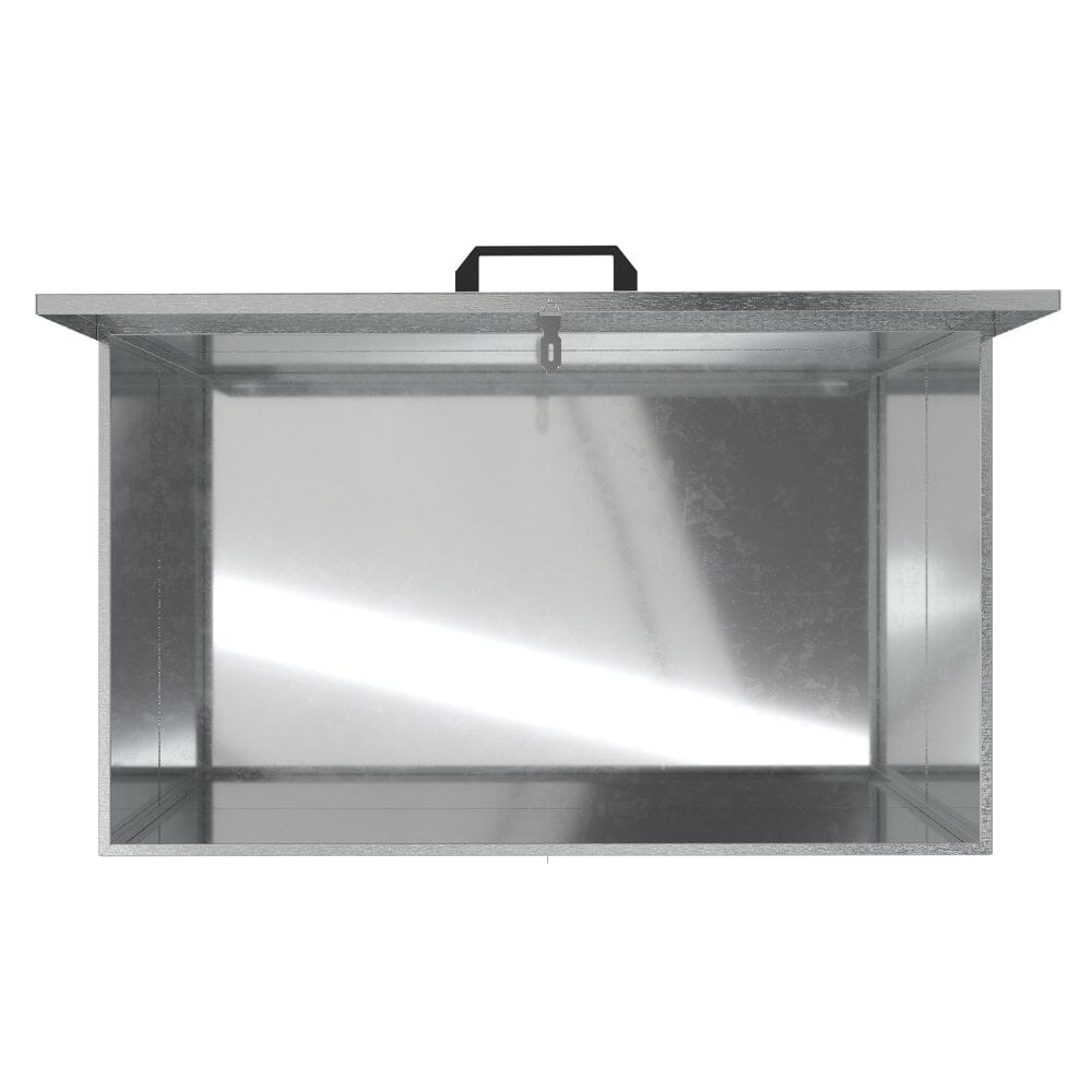 112x67x87cm Metal Feed Storage Bin with 1/2/3 Compartment
