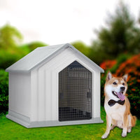 60 cm H Waterproof Plastic Dog House Pet Kennel with Door