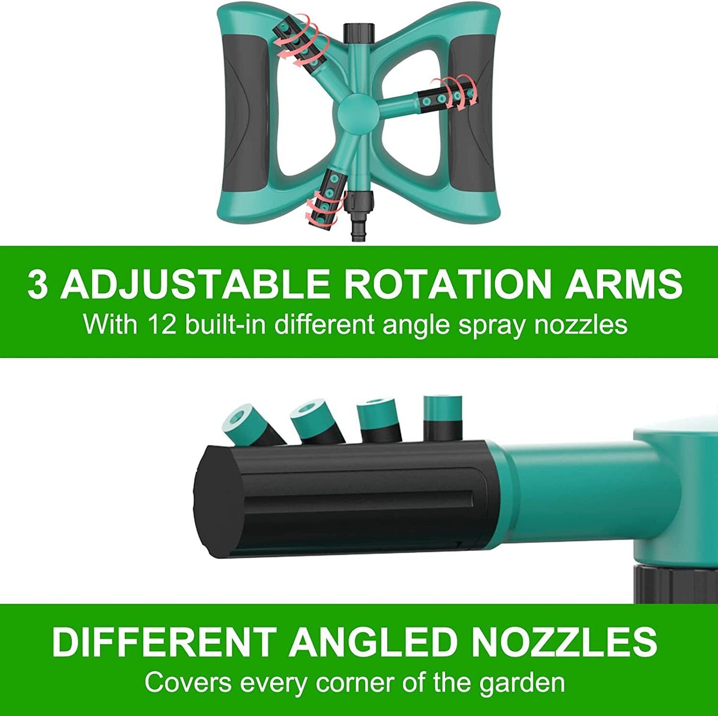 Butterfly-Base Rotary Water Sprinkler for Lawn