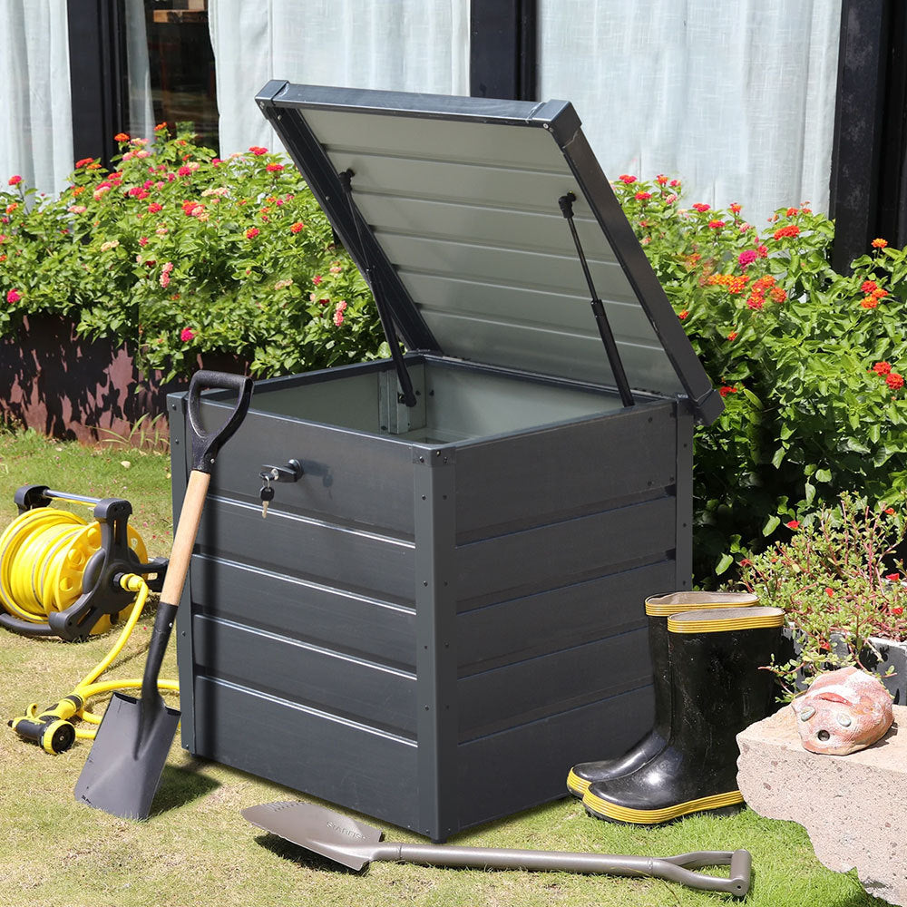 Garden Steel Box 200/350 L Patio Waterproof Storage Box – SunriseShed UK