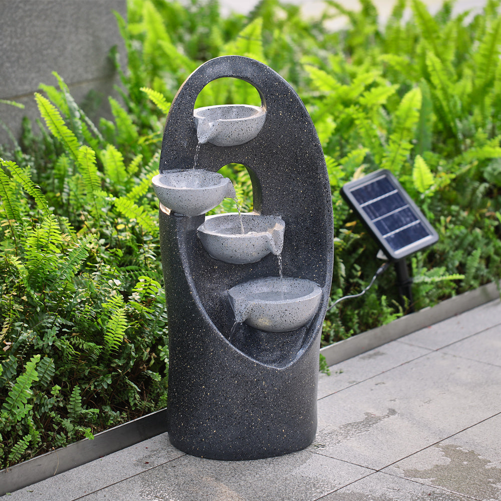 Outdoor Garden Solar Water Cascade Decoration