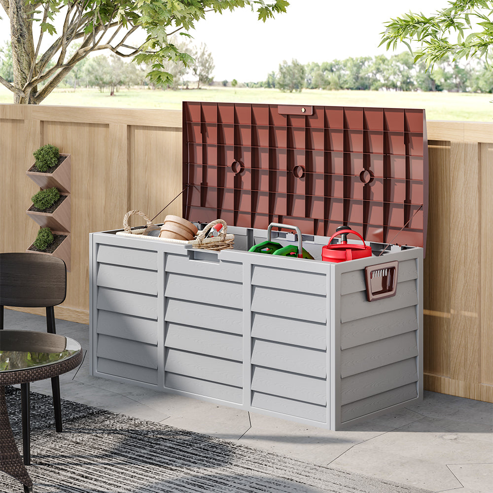 Plastic Extra Large Waterproof Garden Storage Box with Wheel ...