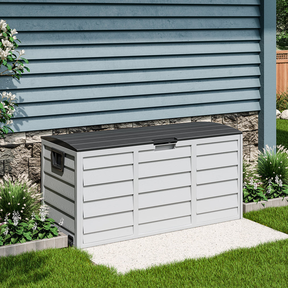 Plastic Extra Large Waterproof Garden Storage Box with Wheel