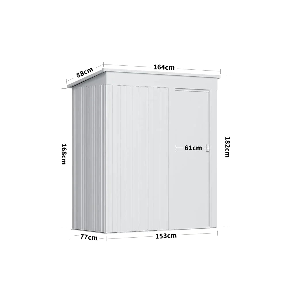 Metal Garden Shed Outdoor Tool Storage Organizer Small House